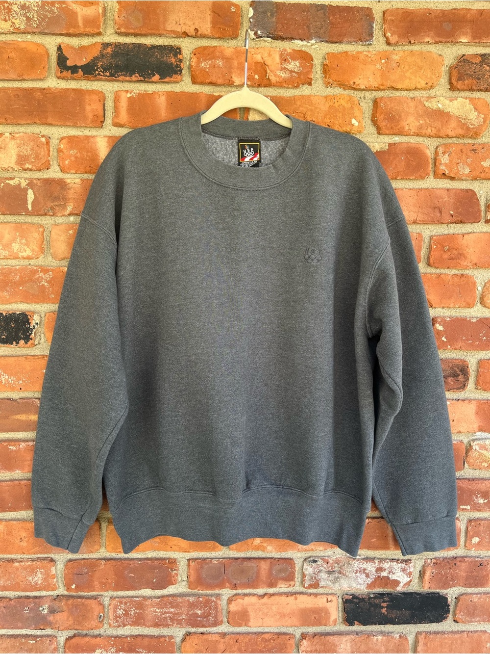 Vintage JCPenney USA Olympic Brand Gray Crewneck Sweatshirt